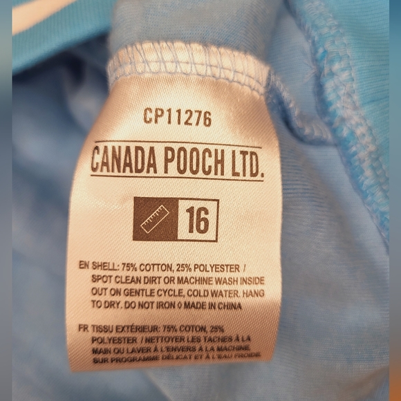 🐾 NEW Canada Pooch Towel Hoodie sz 16 - Picture 7 of 7